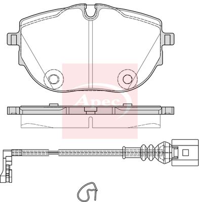 Apec PAD2409 Brake Pad Set, disc brake - 1