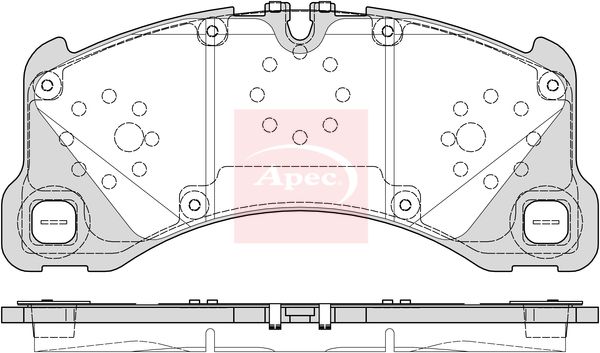 Apec PAD2411 Brake Pad Set, disc brake - 1