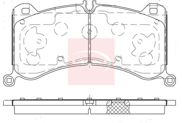 Apec PAD2429 Brake Pad Set, disc brake - 1