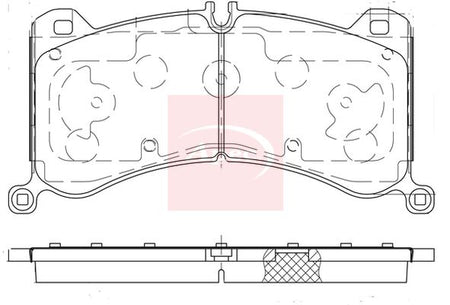 Apec PAD2429 Brake Pad Set, disc brake - 1