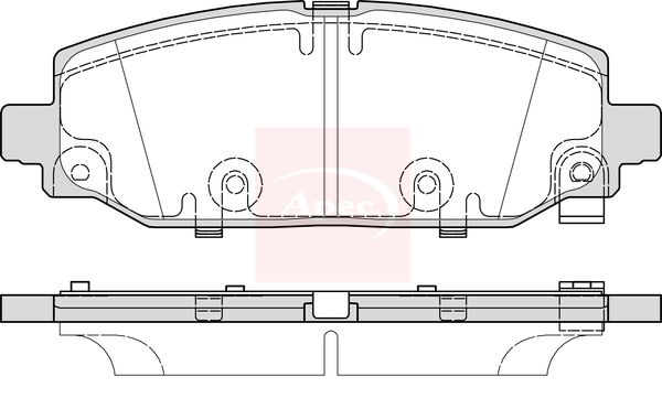 Apec PAD2451 Brake Pad Set, disc brake - 1