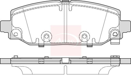 Apec PAD2451 Brake Pad Set, disc brake - 1