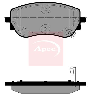 Apec PAD2453 Brake Pad Set, disc brake - 1