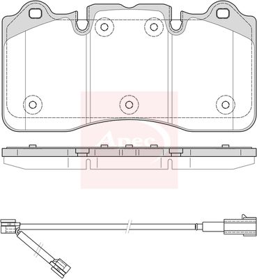 Apec PAD2454 Brake Pad Set, disc brake - 1