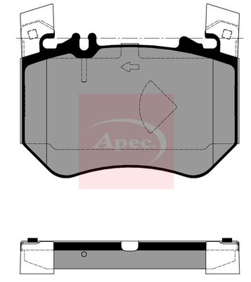 Apec PAD2455 Brake Pad Set, disc brake - 1