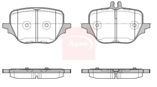 Apec PAD2457 Brake Pad Set, disc brake - 1