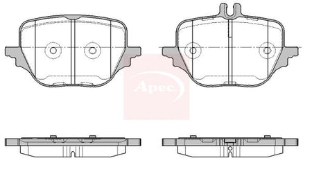 Apec PAD2457 Brake Pad Set, disc brake - 1
