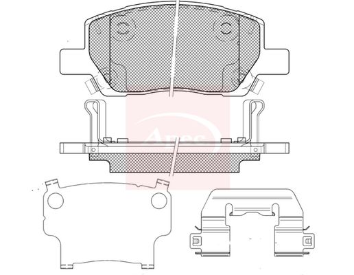 Apec PAD2461 Brake Pad Set, disc brake - 1