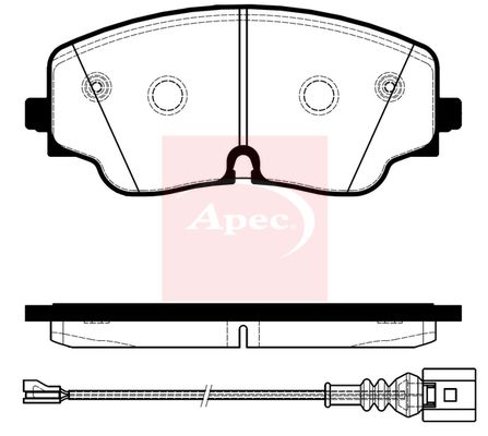 Apec PAD2465 Brake Pad Set, disc brake - 1