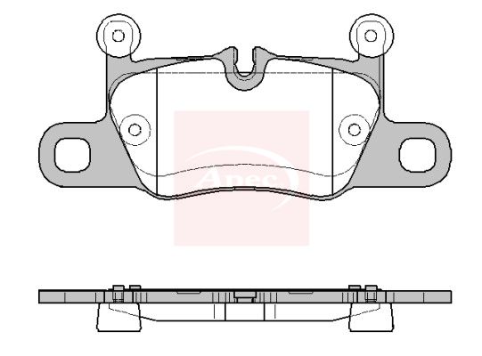 Apec PAD2481 Brake Pad Set, disc brake - 1