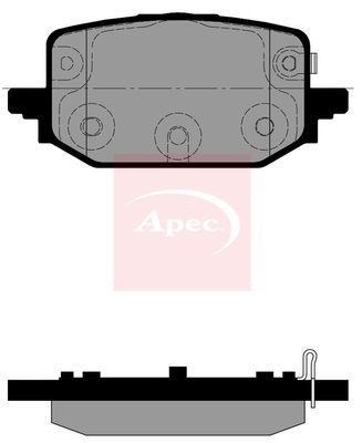 Apec PAD2489 Brake Pad Set, disc brake - 1