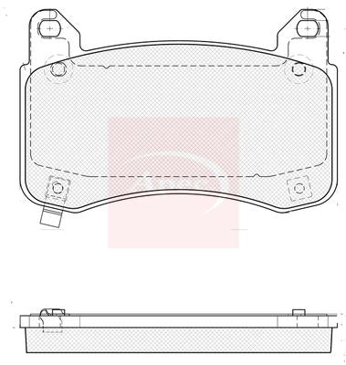 Apec PAD2496 Brake Pad Set, disc brake - 1
