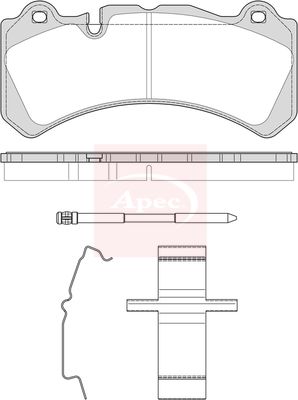 Apec PAD2521 Brake Pad Set, disc brake - 1