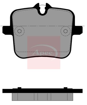 Apec PAD2523 Brake Pad Set, disc brake - 1