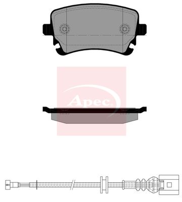Apec PAD2527 Brake Pad Set, disc brake - 1