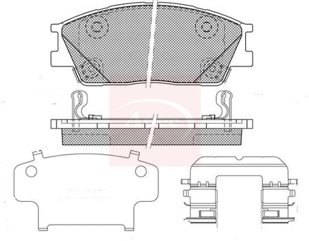 Apec PAD2530 Brake Pad Set, disc brake - 1