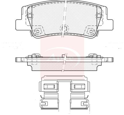 Apec PAD2534 Brake Pad Set, disc brake - 1