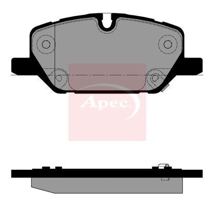 Apec PAD2538 Brake Pad Set, disc brake - 1