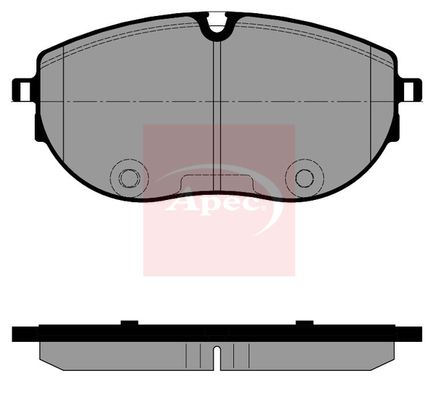 Apec PAD2543 Brake Pad Set, disc brake - 1
