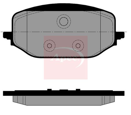 Apec PAD2556 Brake Pad Set, disc brake - 1