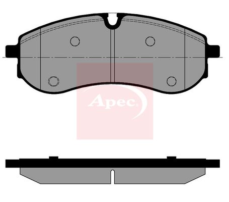 Apec PAD2586 Brake Pad Set, disc brake - 1