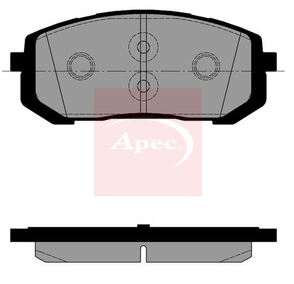 Apec PAD2589 Brake Pad Set, disc brake - 1
