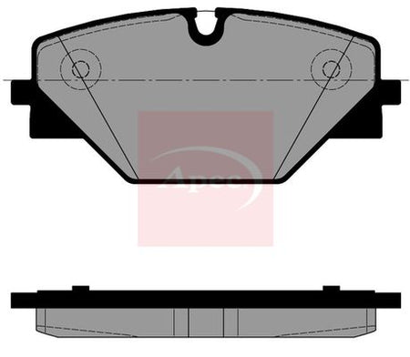 Apec PAD2617 Brake Pad Set, disc brake - 1