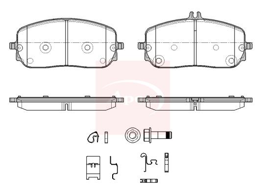 Apec PAD2633 Brake Pad Set, disc brake - 1