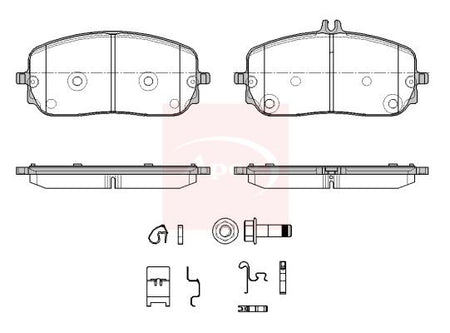 Apec PAD2633 Brake Pad Set, disc brake - 1