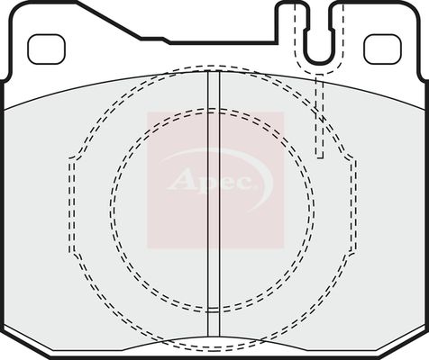 Apec PAD340 Brake Pad Set, disc brake - 1