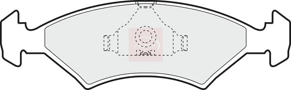 Apec PAD351 Brake Pad Set, disc brake - 1