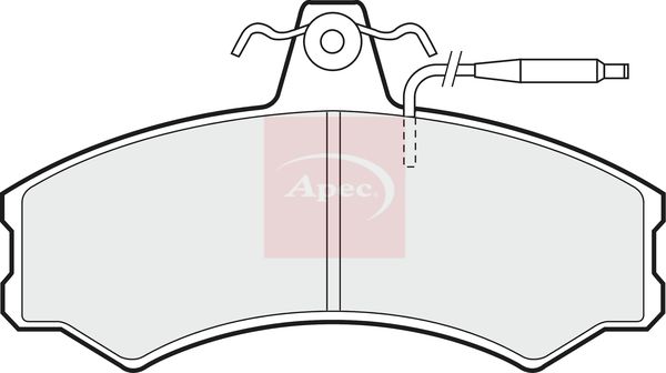 Apec PAD384 Brake Pad Set, disc brake - 1