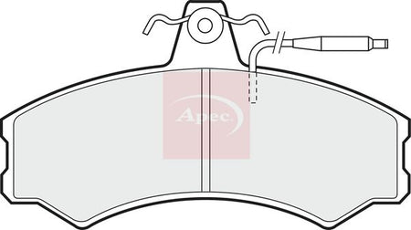 Apec PAD384 Brake Pad Set, disc brake - 1