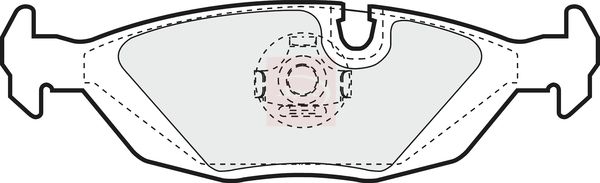 Apec PAD404 Brake Pad Set, disc brake - 1