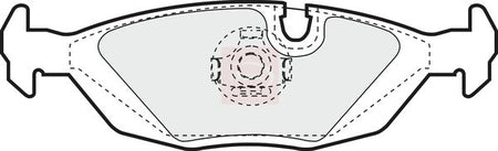 Apec PAD404 Brake Pad Set, disc brake - 1