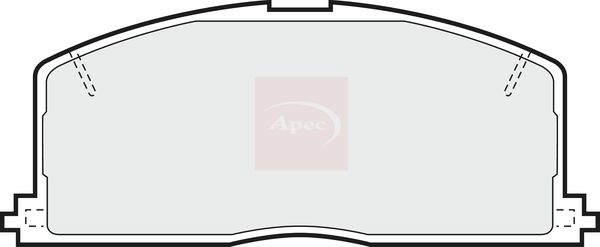 Apec PAD421 Brake Pad Set, disc brake - 1