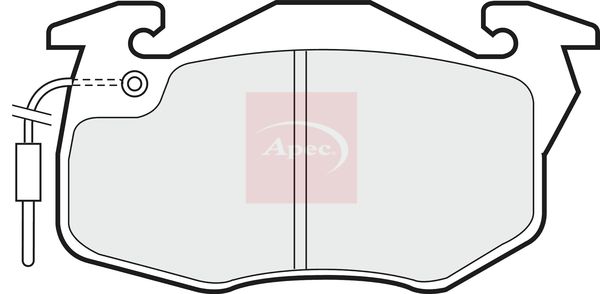 Apec PAD471 Brake Pad Set, disc brake - 1