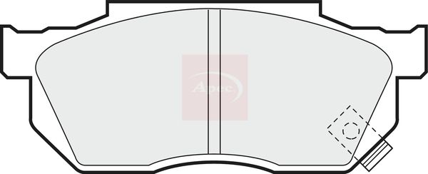 Apec PAD472 Brake Pad Set, disc brake - 1