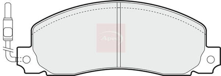 Apec PAD489 Brake Pad Set, disc brake - 1