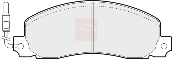 Apec PAD489 Brake Pad Set, disc brake - 1