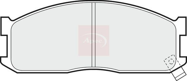 Apec PAD534 Brake Pad Set, disc brake - 1