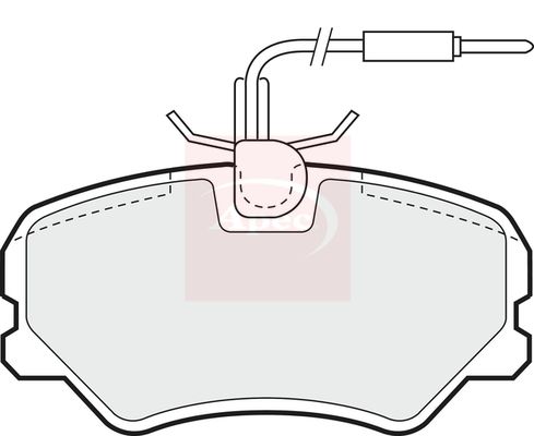 Apec PAD546 Brake Pad Set, disc brake - 1