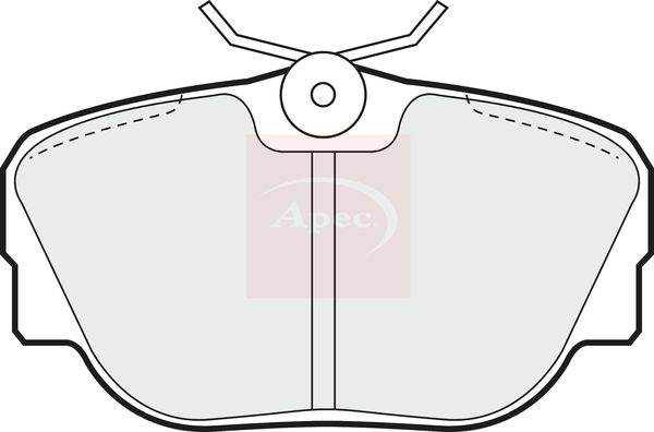 Apec PAD558 Brake Pad Set, disc brake - 1