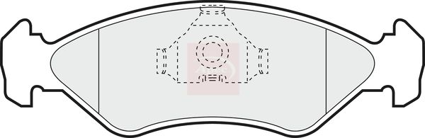 Apec PAD561 Brake Pad Set, disc brake - 1