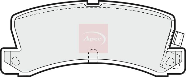 Apec PAD580 Brake Pad Set, disc brake - 1
