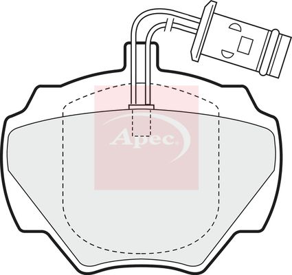 Apec PAD582 Brake Pad Set, disc brake - 1