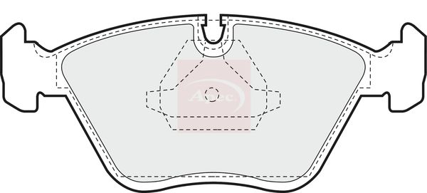 Apec PAD596 Brake Pad Set, disc brake - 1