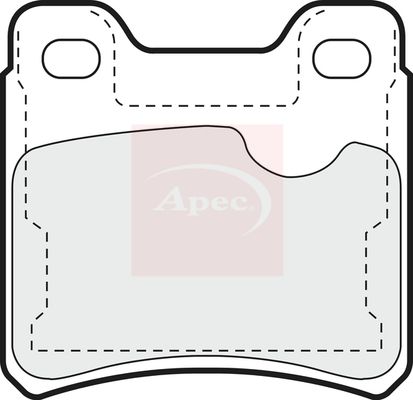 Apec PAD597 Brake Pad Set, disc brake - 1