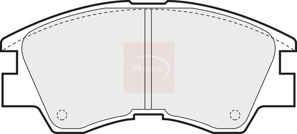 Apec PAD602 Brake Pad Set, disc brake - 1