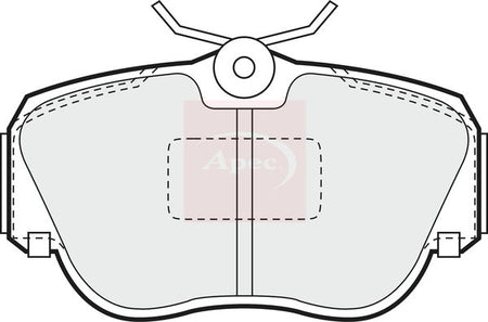 Apec PAD608 Brake Pad Set, disc brake - 1